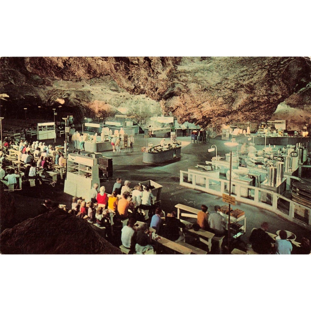 Vintage Carlsbad Caverns National Park Lunch Room New Mexico Chrome Postcard NM - Picture 1 of 2